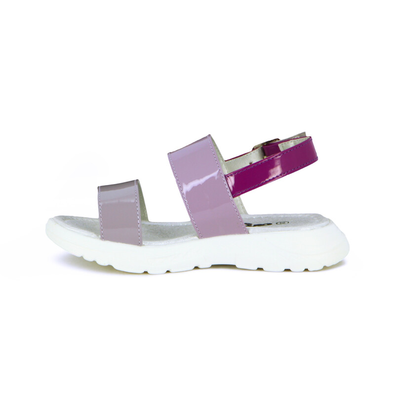 Angus Sandalia Niña Tira Ancha C/ Pulsera Y Hebilla Lila