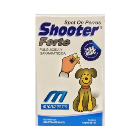 Pipeta Shooter Forte Perros 25 a 40 Kg Pipeta Shooter Forte Perros 25 a 40 Kg