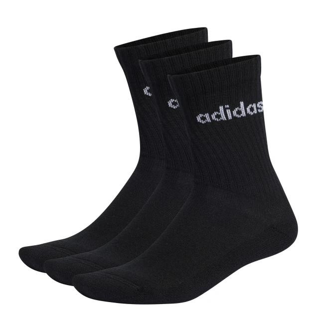 Medias Unisex Adidas x3 Crew Negro