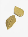 Aros Colgantes Largos Bronce Aros Colgantes Hoja Bronce - Dorado Bronce