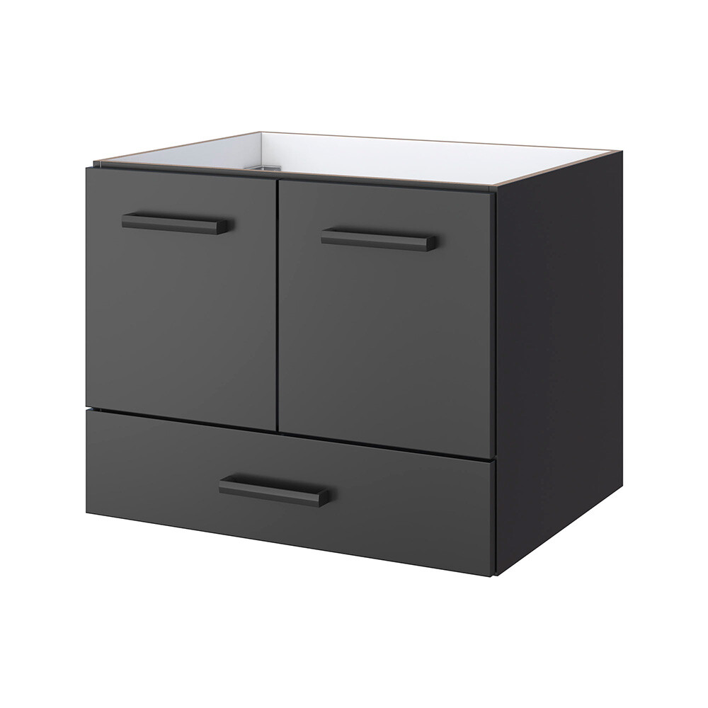 MUEBLE BAÑO MODELO MANACA NEGRO SIN TAPA - 60 CM Mueble Baño Modelo Manaca Negro Sin Tapa - 60 Cm