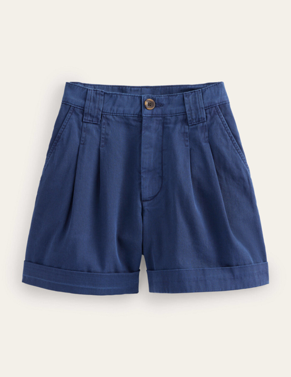 Short de lino - Azul 