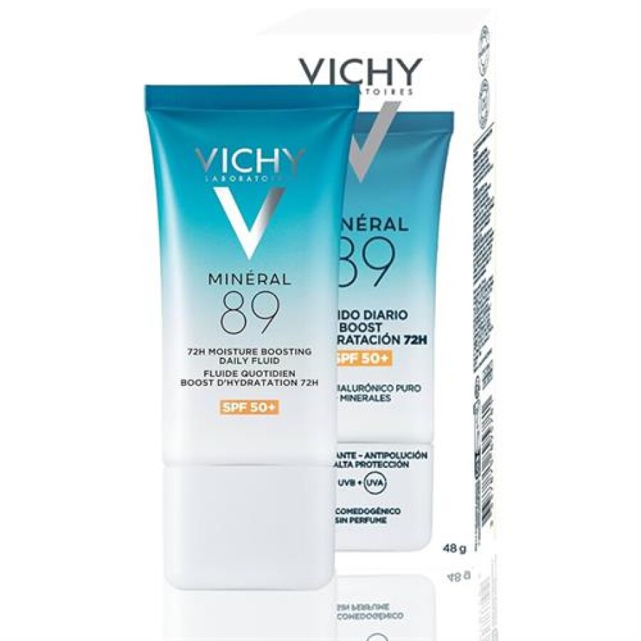 Fluido Hidratante con Protector Solar SPF 50+ Minéral 89 50 ml - Vichy Fluido Hidratante con Protector Solar SPF 50+ Minéral 89 50 ml - Vichy