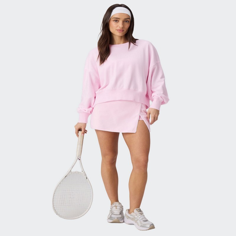 Buzo Fabletics Year Round Terry Crew Rosa