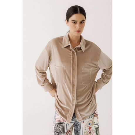 Camisa Bimba Velvet Beige