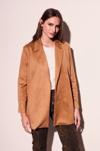 Blazer Gamuza Cuero Vegano Whisky