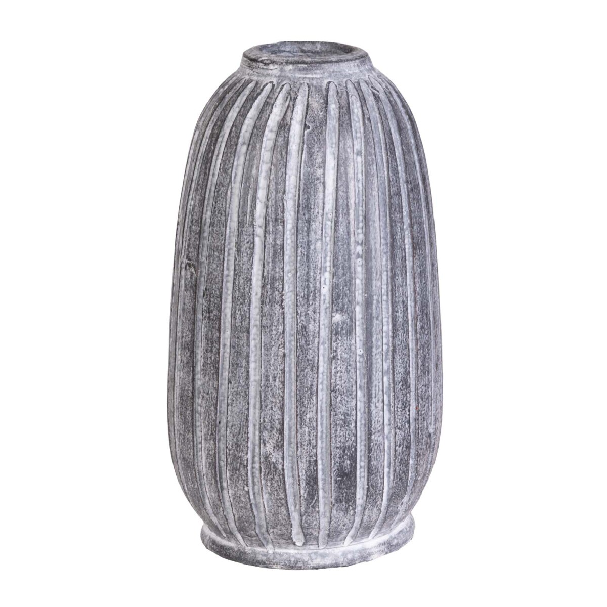 JARRÓN ZAG 33.071.087 - CERAMICA NEGRO NEGRO/BLANCO 