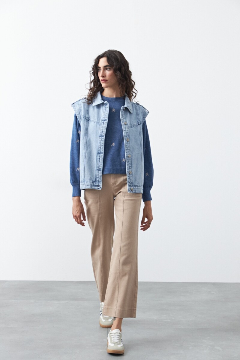 CHALECO ZUZIN Celeste