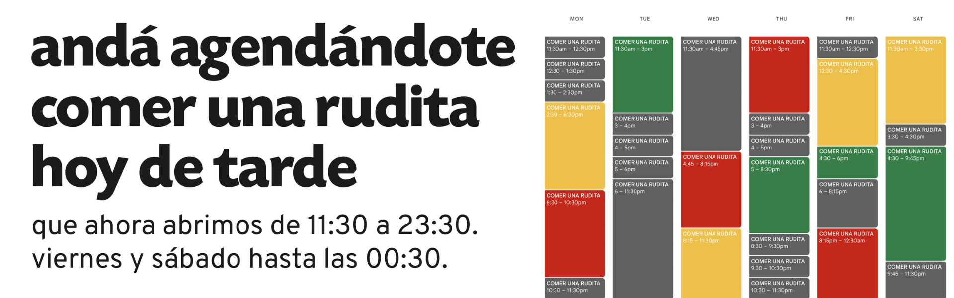 HORARIO EXTENDIDO