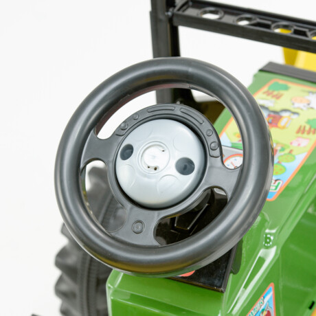 Auto Tractor Excavador A Pedal Infantil Hecho Brasil Verde