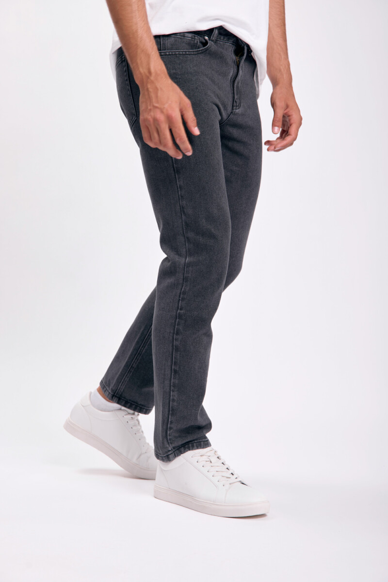 Pantalón jean clásico Gris Oscuro