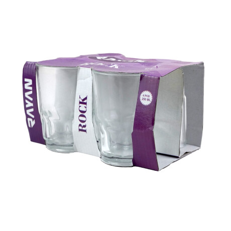 VASO VIDRIO SET X4PCS 250ML VASO VIDRIO SET X4PCS 250ML