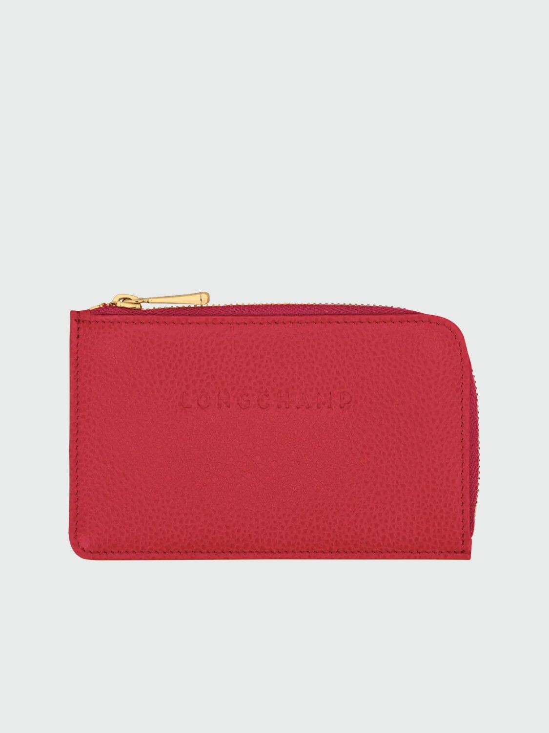 Longchamp -Tarjetero compacto, Le Foulonné Rojo