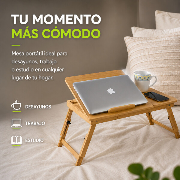 Mesa Bandeja Cama Portatil Madera Desayuno Plegable Notebook Mesa Bandeja Cama Portatil Madera Desayuno Plegable Notebook