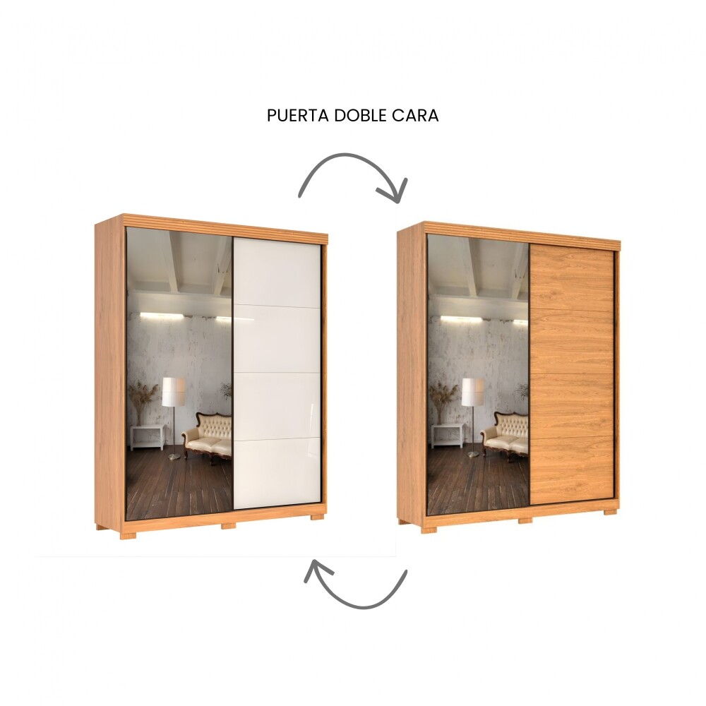 Ropero 2 puertas corredizas Doble Cara Sierra - Moderna Ropero 2 puertas corredizas Doble Cara Sierra - Moderna