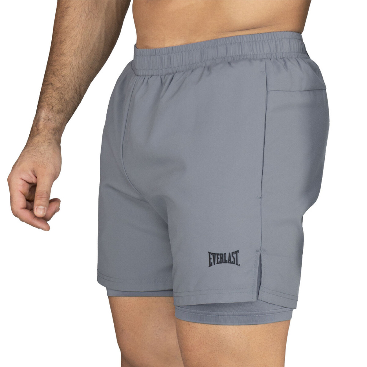 SHORT MEN POLY VERLAST 2-IN-1 URBAN 5"-CH - CHARCOAL 