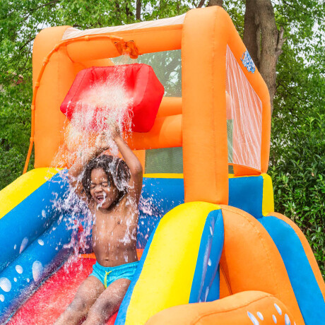 Piscina Bestway Parque De Juegos C/ Tobogán Inflable Naranja