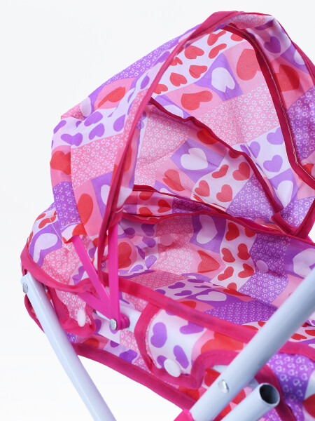 COCHE CORAZONES ROSADO