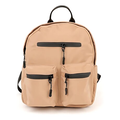 Mochila urbana Canva modelo Rumania en nylon Beige