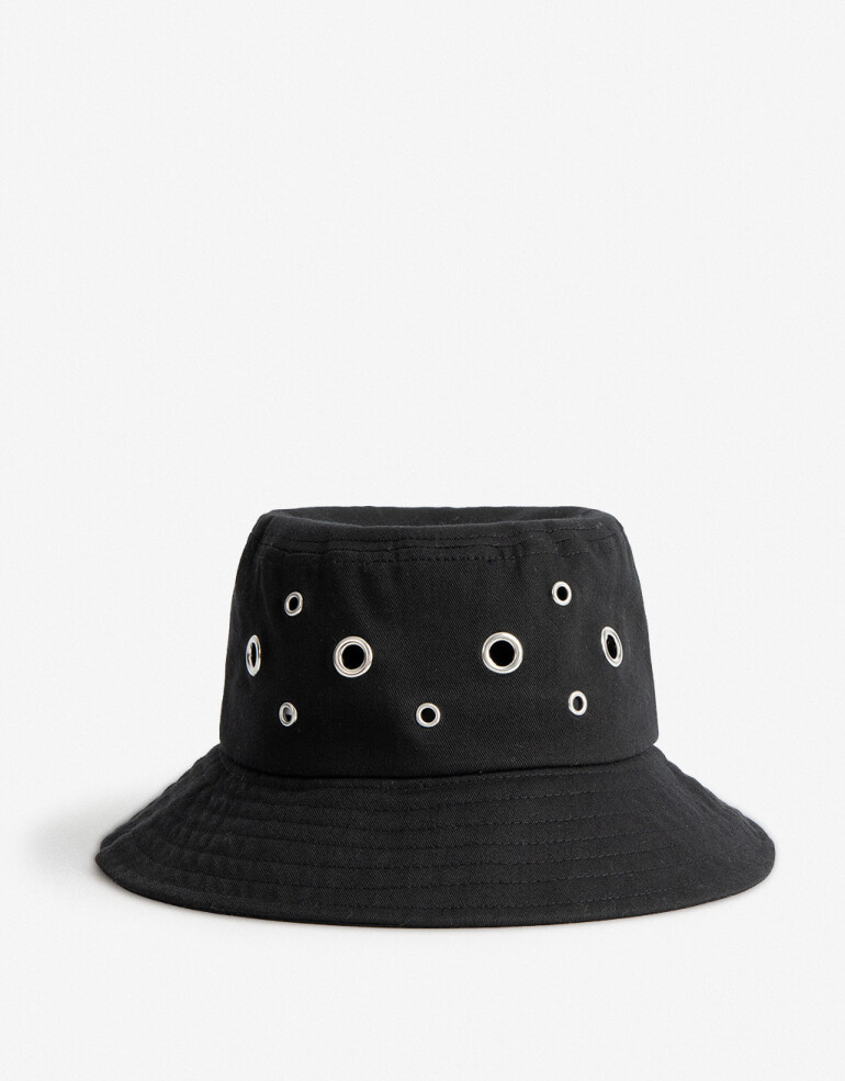 Sombreros verano Piluso Sombrero Piluso Con Ojales - Negro