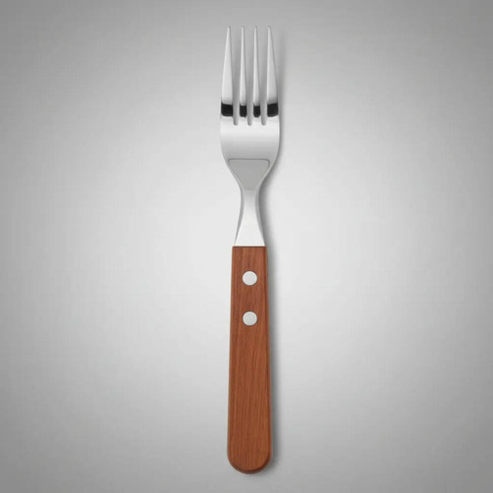 12 Tenedores de mesa mango madera KUTT 12 Tenedores de mesa mango madera KUTT