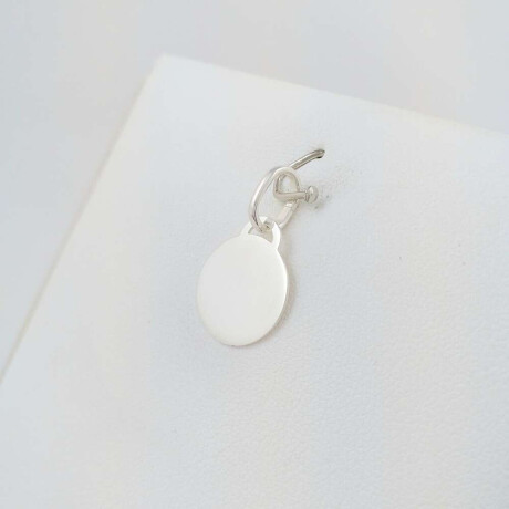 Medalla de Plata 925 lisa con opción de grabar Diámetro 12 mm