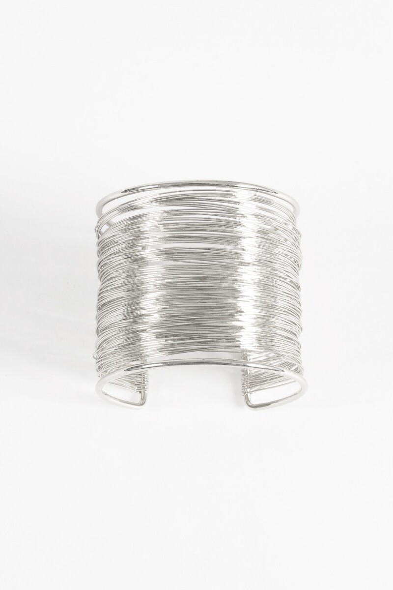 Pulsera múltiples vueltas plateado