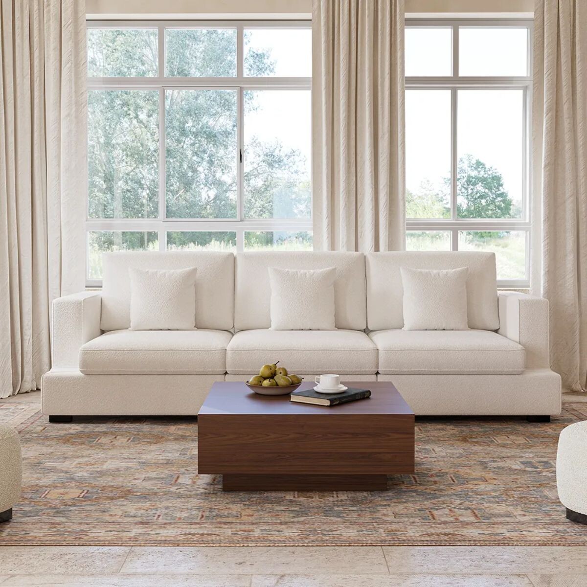 Sillón NUBA BLANCO 3 CUERPOS 