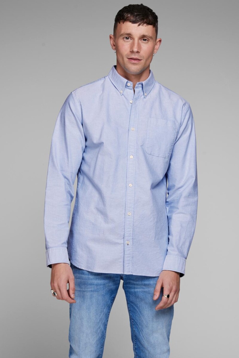 Camisa Oxford Clásica Slim Fit Cashmere Blue