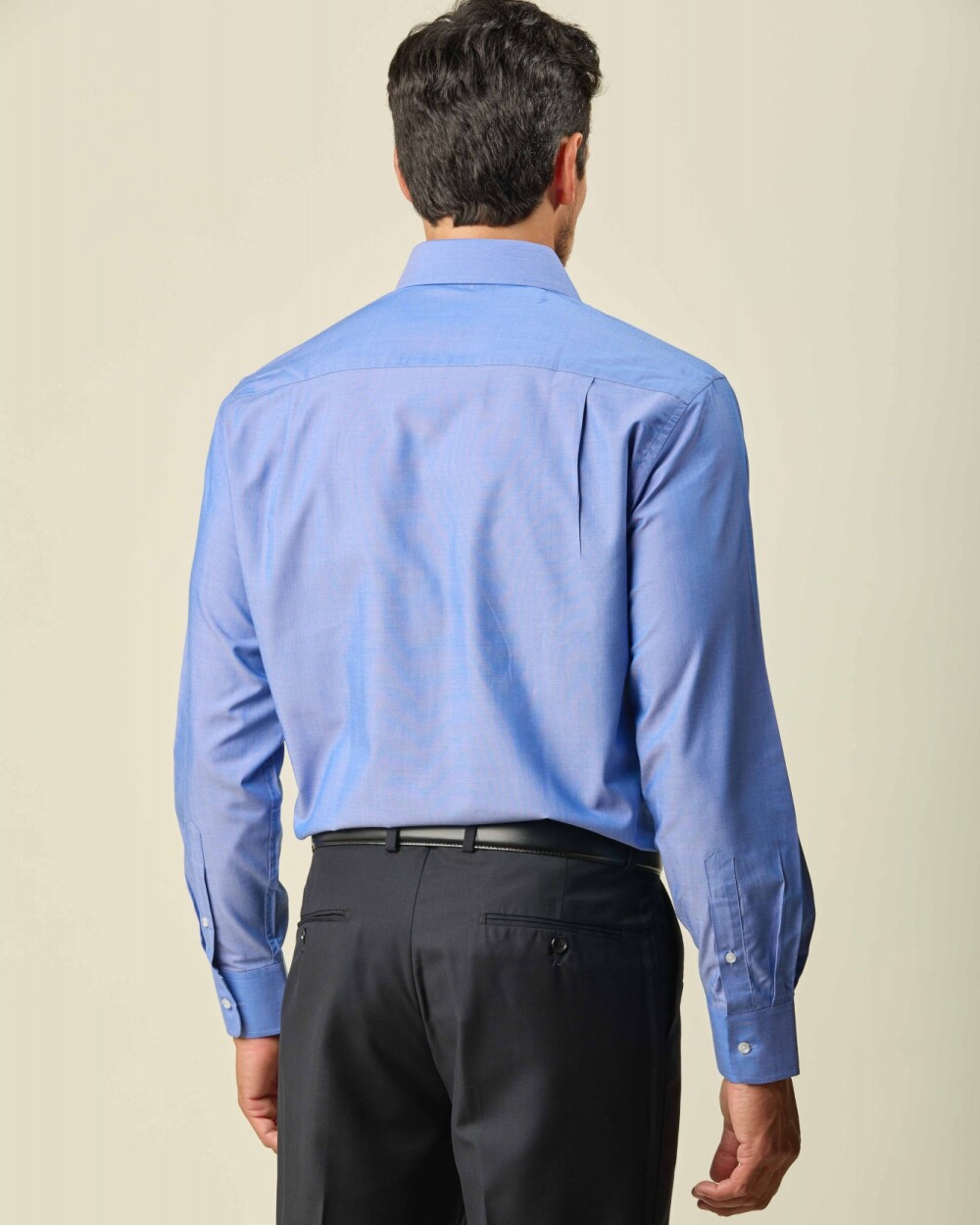 Camisa Verelli Vestir Algodón Manga Larga Azul