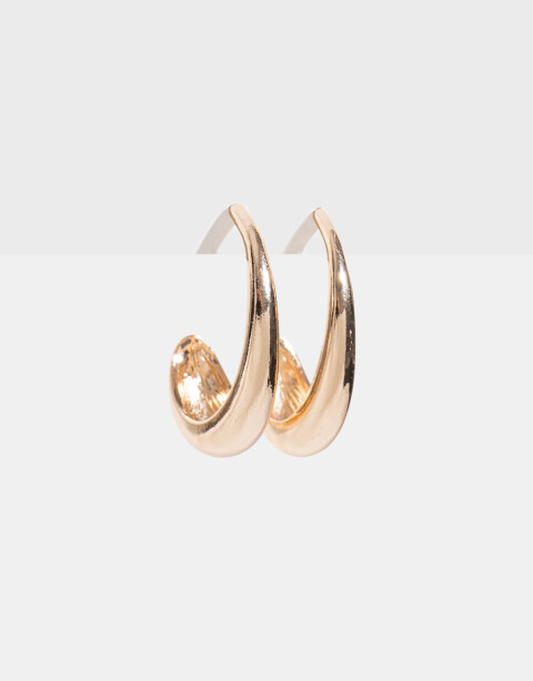 Aros Argollas Metal Aros Chunky - Dorado