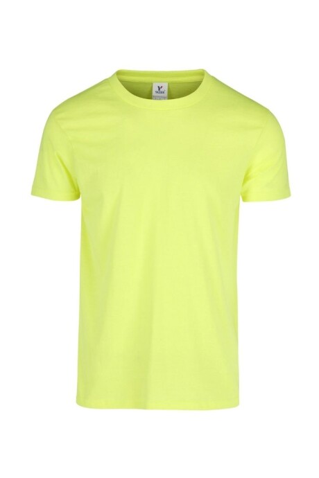 Camiseta a la base jaspe Amarillo neón