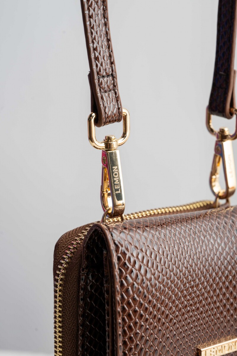 Porta Celular Combinado Marrón