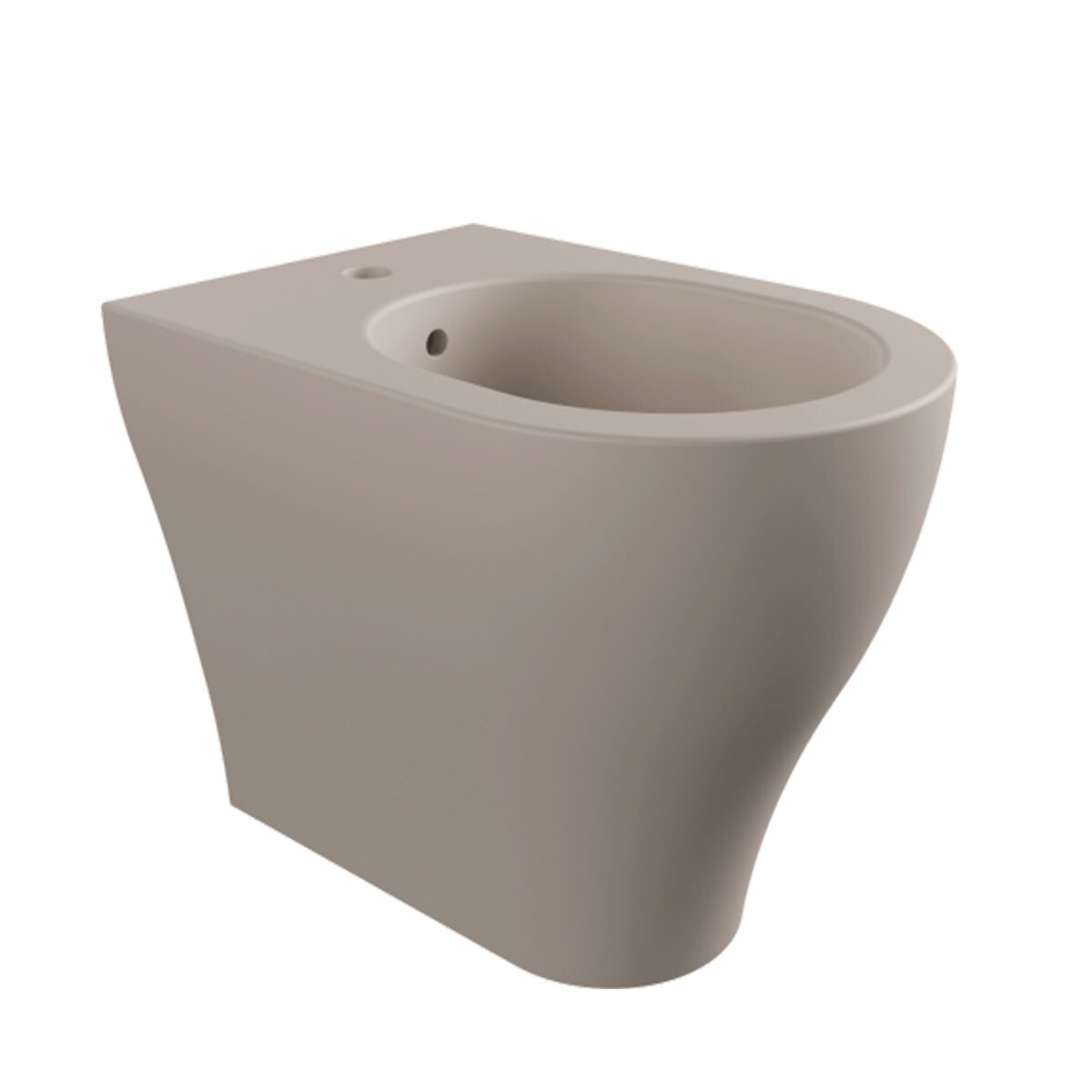 Bidet A Piso Loza Sanitaria Gamas De Beige Mate 