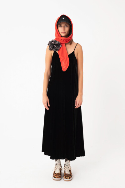 VESTIDO LARGO Negro