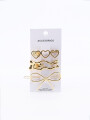 BROCHES SET X 3 DORADO (V)
