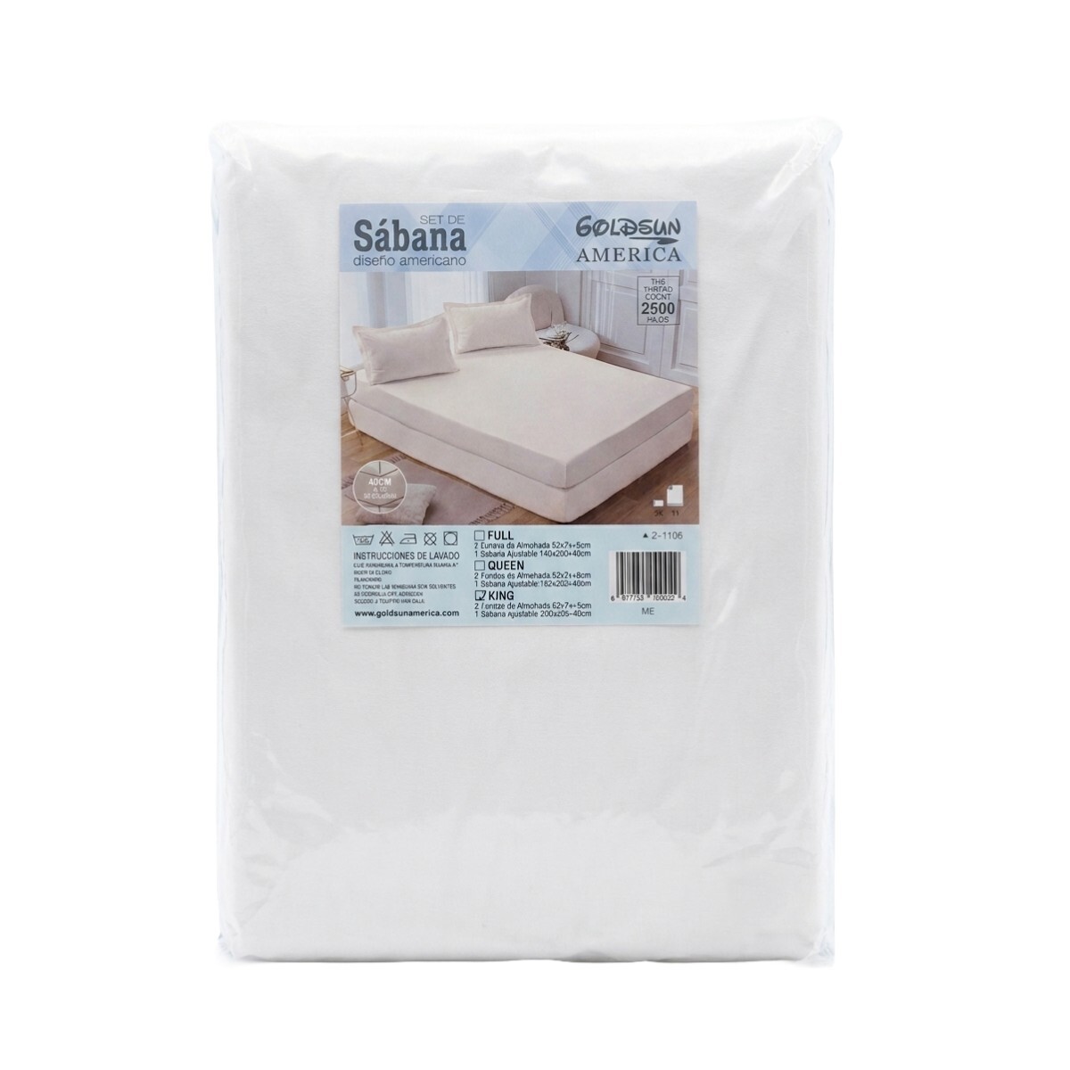 JGO DE SABANA KING NUDE 200X205+40CM 3PZAS 