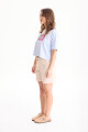 Remera Love Celeste