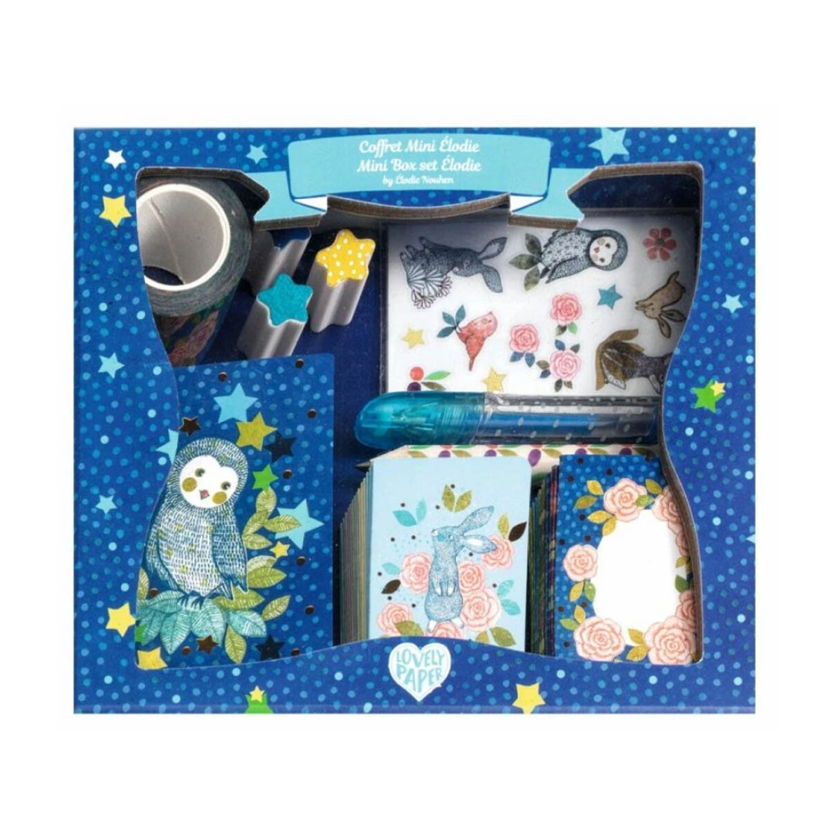 Juego de mini libretas y tarjetas Elodie Lovely Paper Djeco 