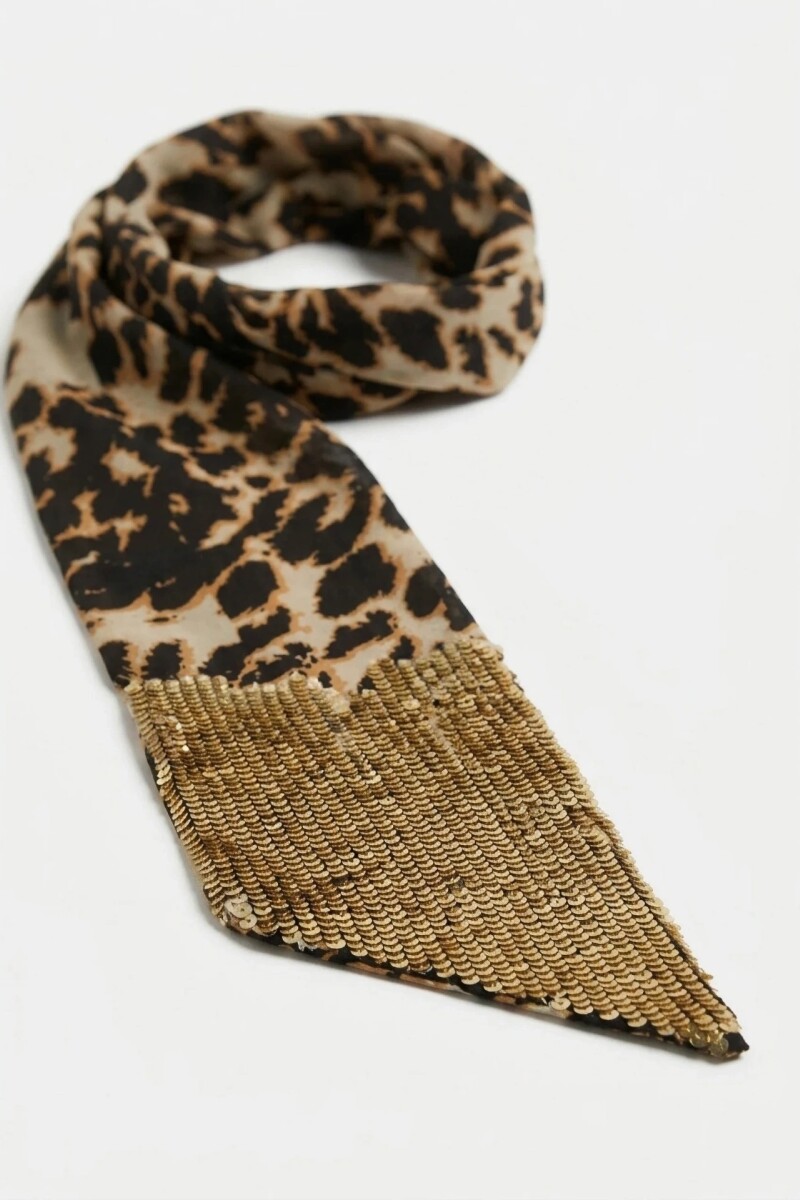 Pashmina Mask Leopard 7X180 Leopardo