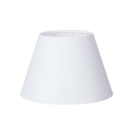 PANTALLA SMALL LINO BLANCO CÓNICA