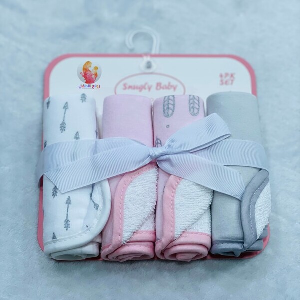 Babitas SNUGLE pack x4 toalla rosa