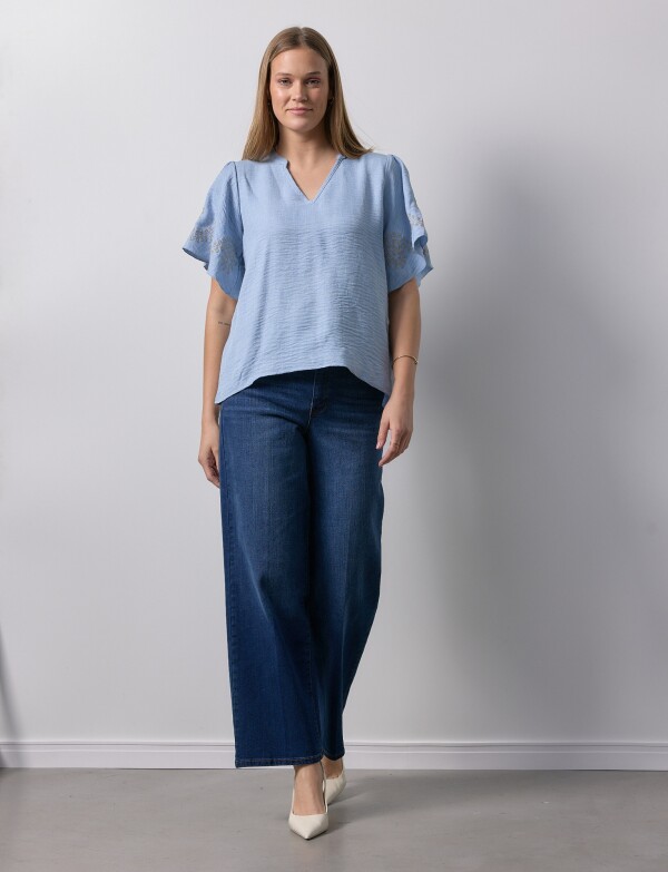 Blusa Manga Bordado CELESTE