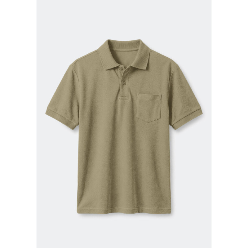 CAMISA POLO MM MASC OLIVA MEDIO