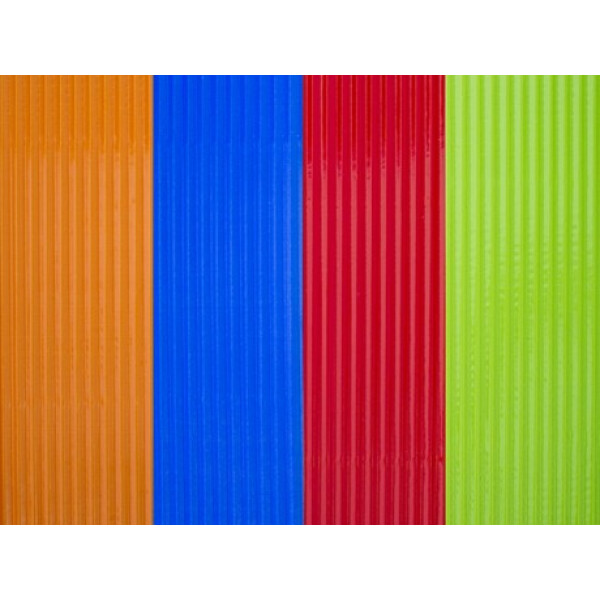 Cartón microcorrugado A4 - 5 colores surtidos Única