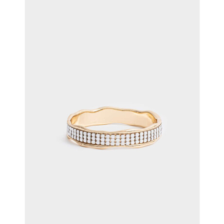 Pulsera Rigida De Metal Dorado