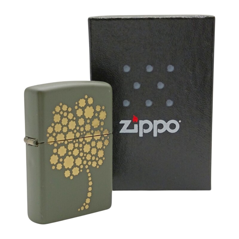 Encendedor ZIPPO 48501 2022PFF Four Leaf Clover Design - ZP485012 verdecombinado