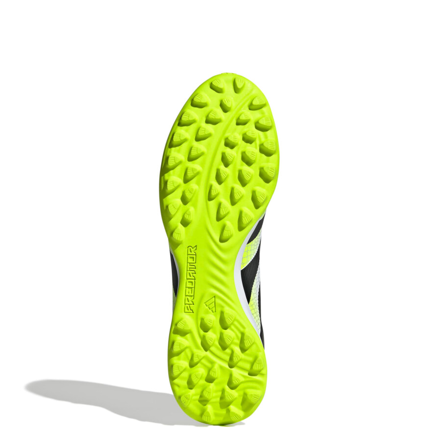 Championes Adidas Predator League TF Masculino Blanco - Negro - Amarillo Limón