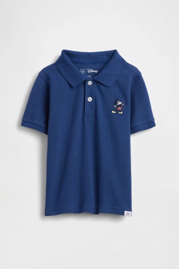 Remera Tipo Polo Disney Toddler Niño Blue Track