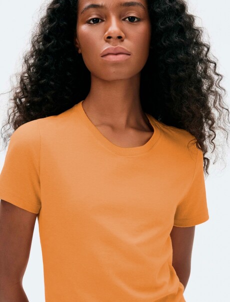 CAMISETA BÁSICA MANGA CORTA NARANJA